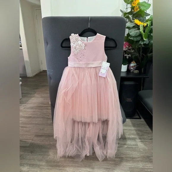 FINAL SALE✨
PINK GIRLS Elegant Pink Kids Dress - Picture 1 of 10